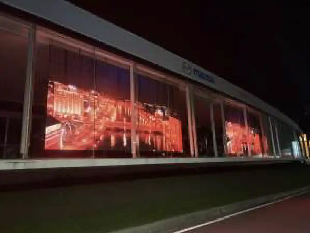 ショールームでのLED演出